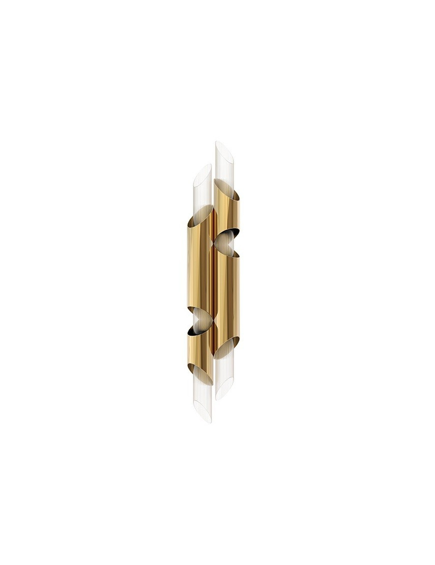 Draycott II Wall Lamp Luxxu brass color front view