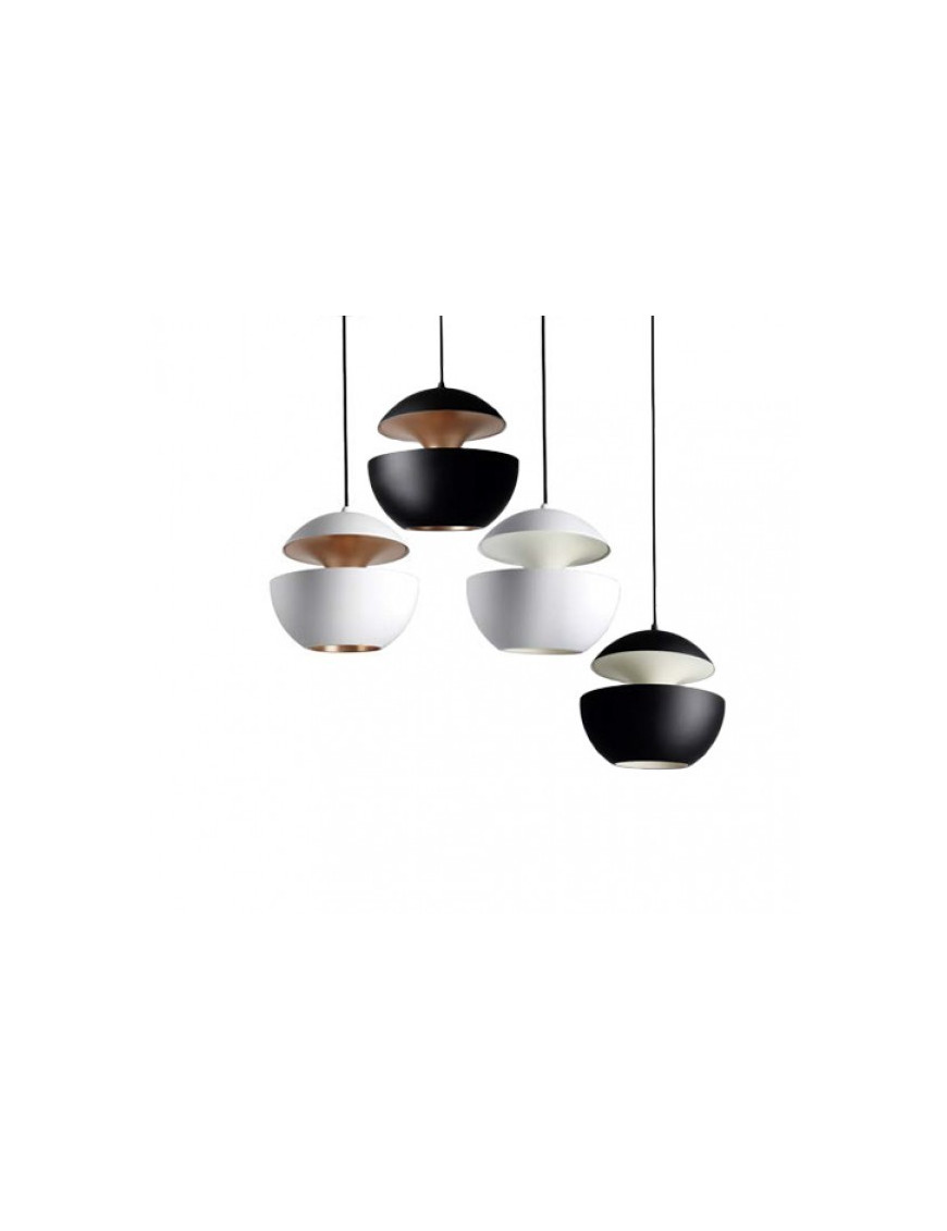 Here Comes The Sun pendant lamp DCW white color / black color front view