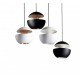 Here Comes The Sun pendant lamp DCW white color / black color front view