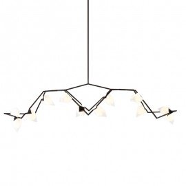 Seed 03 pendant lamp Roll & Hill black color front view