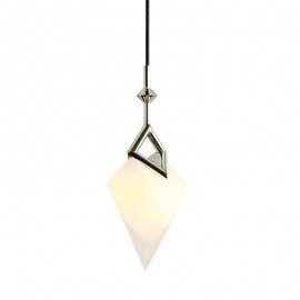 Seed single pendant lamp Roll & Hill black color front view