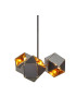 Welles Spoke pendant lamp GABRIEL SCOTT black color front view