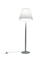 Melampo Mega floor lamp grey color front view