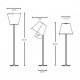 Melampo Mega floor lamp grey color with detail