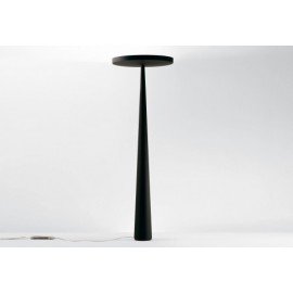 Equilibre Fluo F3 floor lamp Prandina black color front view