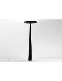 Equilibre Fluo F3 floor lamp Prandina black color front view