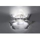 Hope wall lamp Luceplan transparent color front view
