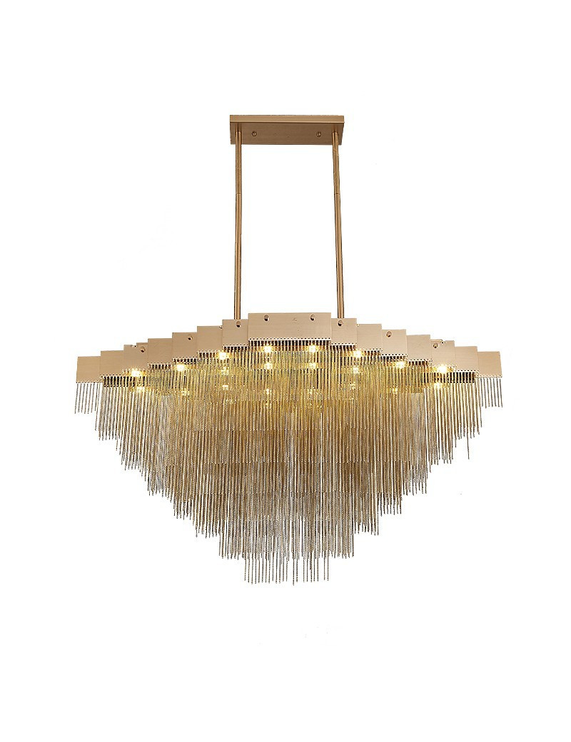 Kelly chandelier GABRIEL SCOTT gold color M front view Kelly chandelier GABRIEL SCOTT gold color M front view