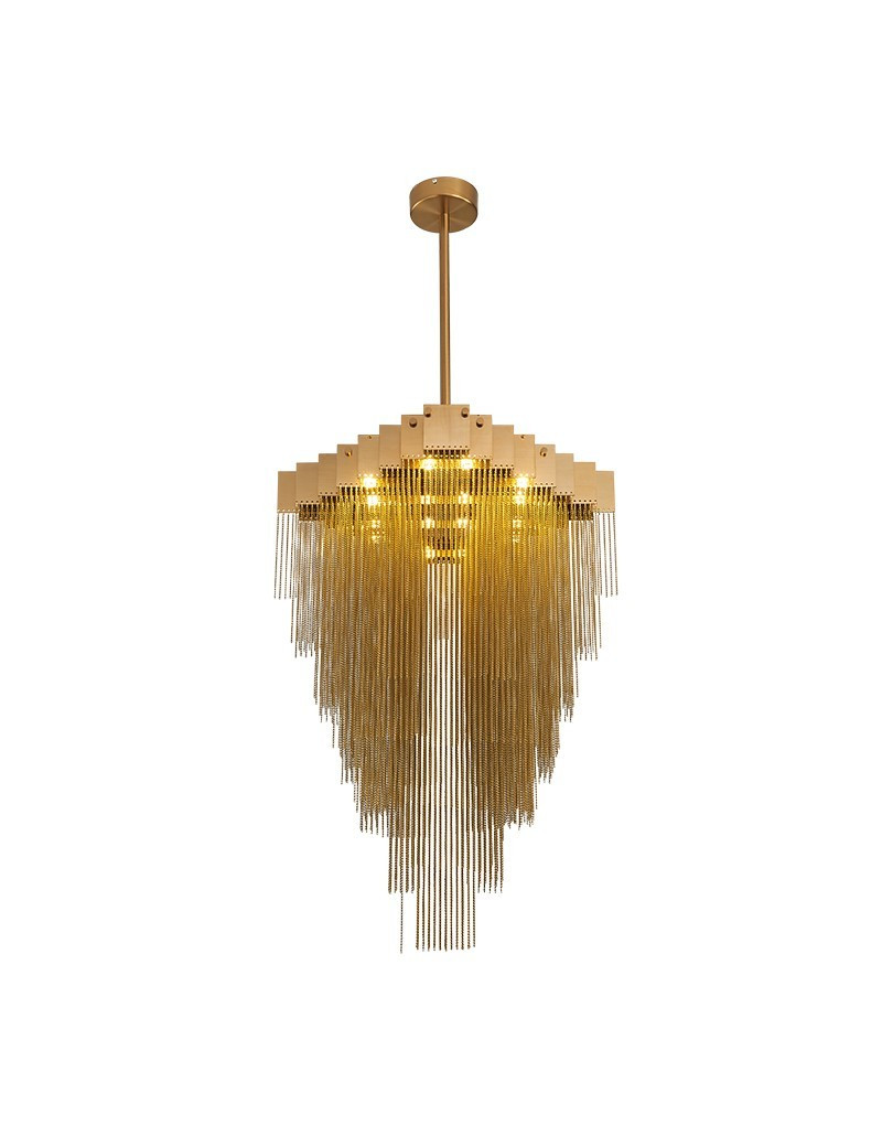 Kelly chandelier GABRIEL SCOTT gold color S front view Kelly chandelier GABRIEL SCOTT gold color S front view
