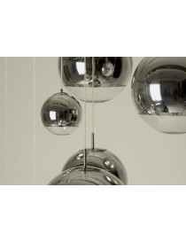 Mirror ball pendant lamp Tom Dixon silver color Diam 20cm