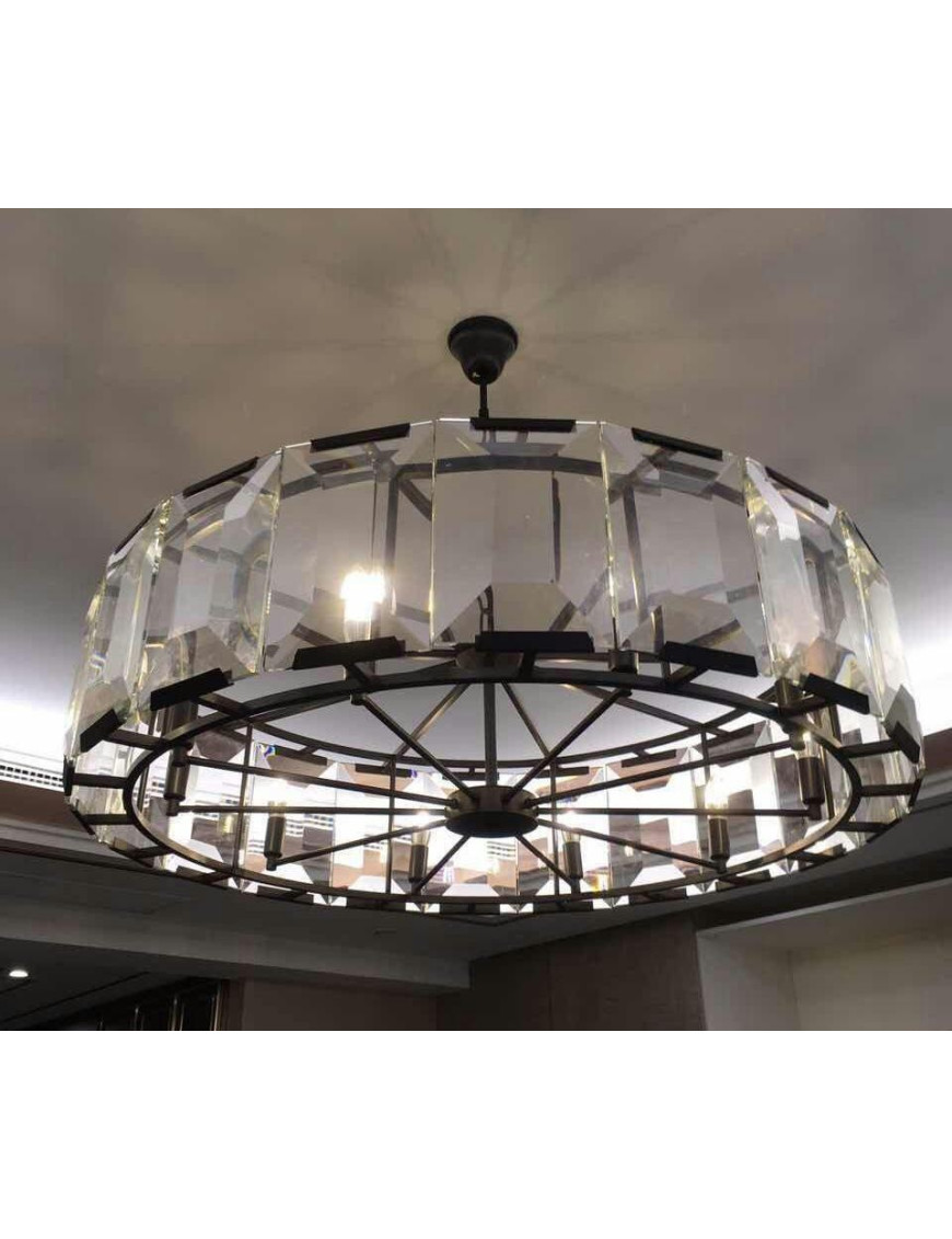 RH Harlow Crystal Round Chandelier D110cm Restoration Hardware 3