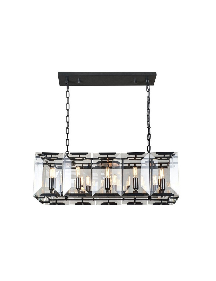 RH Harlow Crystal Rectangular Chandelier Restoration Hardware 