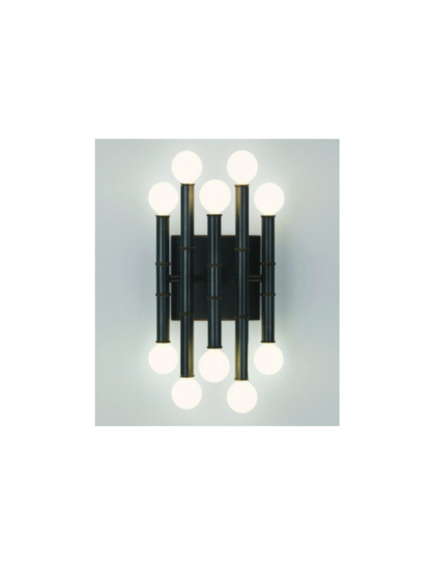 Meurice wall lamp black color front view Meurice wall lamp black color front view