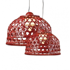 Emperor pendant lamp Moooi red color front view
