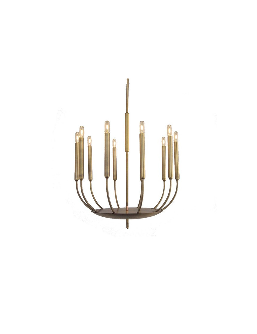 RH QUENOUILLES ROUND CHANDELIER Restoration Hardware brass color 2 RH QUENOUILLES ROUND CHANDELIER Restoration Hardware brass color 2