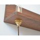 Frame 90 wall lamp with Shelf in walnut Frama walnut color with detail