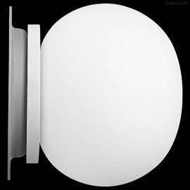 Glo Ball Mini wall/ceiling lamp Flos white color front view