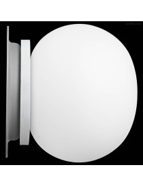 Glo Ball Mini wall/ceiling lamp Flos white color front view