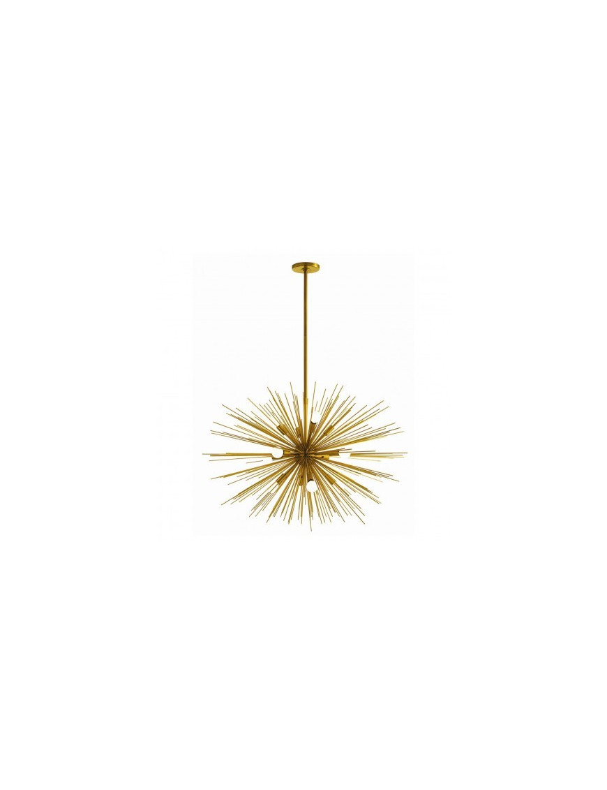 Zanadoo chandelier Arteriors brass color front view