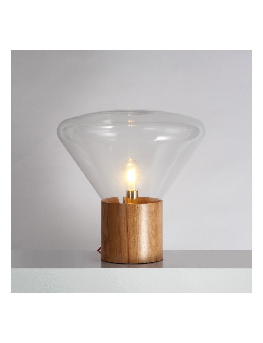 Muffins table lamp Brokis transparent color front view Muffins table lamp Brokis transparent color front view