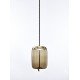Knot Cilindro LED pendant lamp Brokis smoke color front view