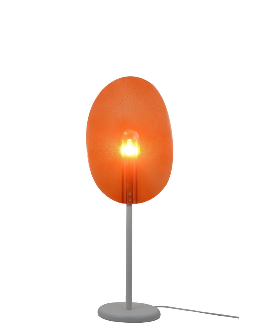 Lollipop LED table lamp Lasvit orange color A front view Lollipop LED table lamp Lasvit orange color A front view