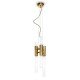 Waterfall pendant lamp Luxxu brass color front view