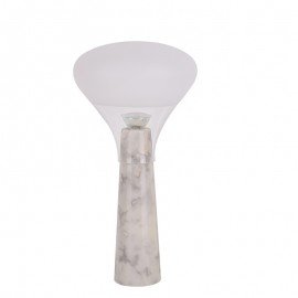 Bella Carrara Marble LED table lamp ILIDE white color front view