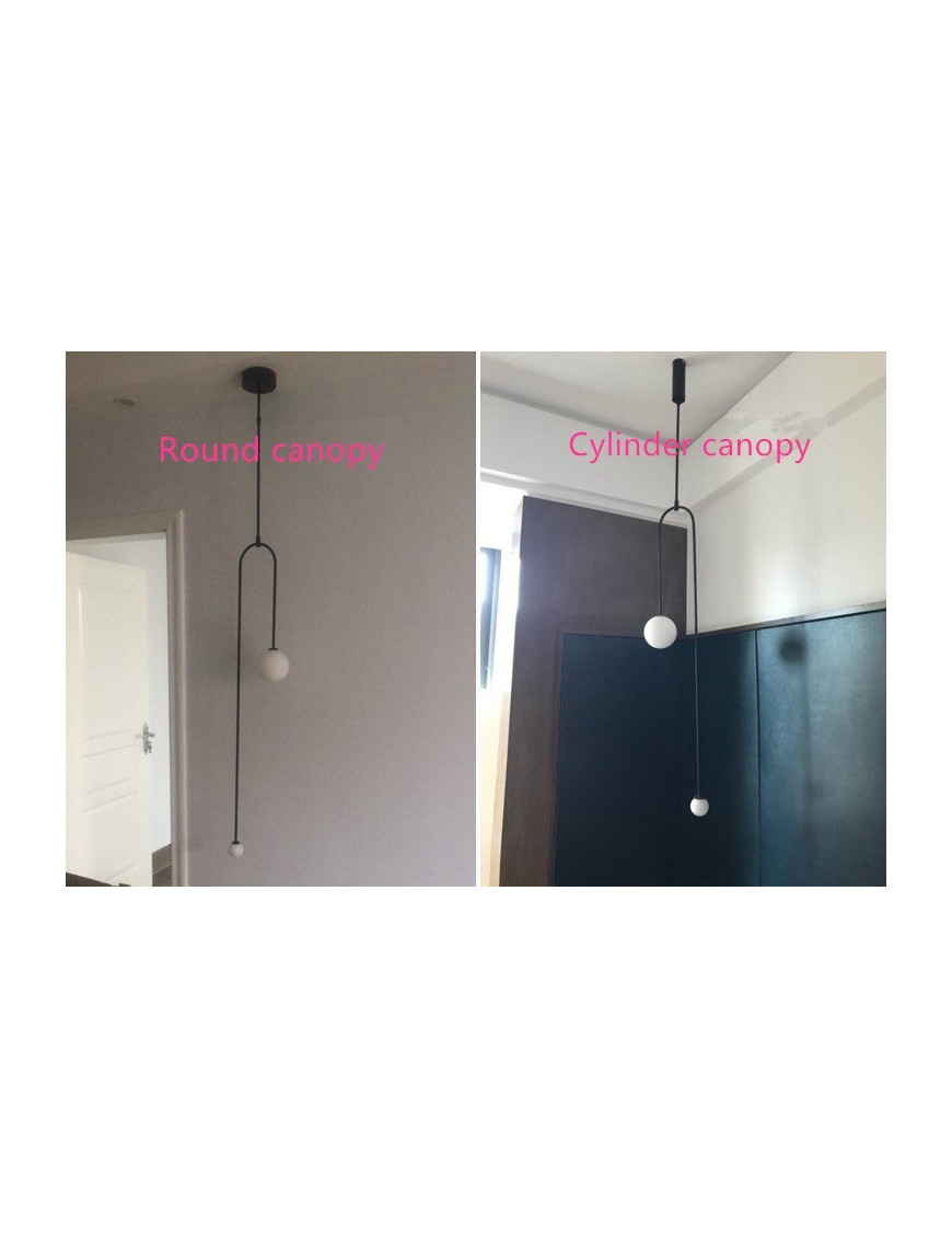 Mobile Chandelier 7 Michael Anastassiades black color side view Mobile Chandelier 7 Michael Anastassiades black color side view