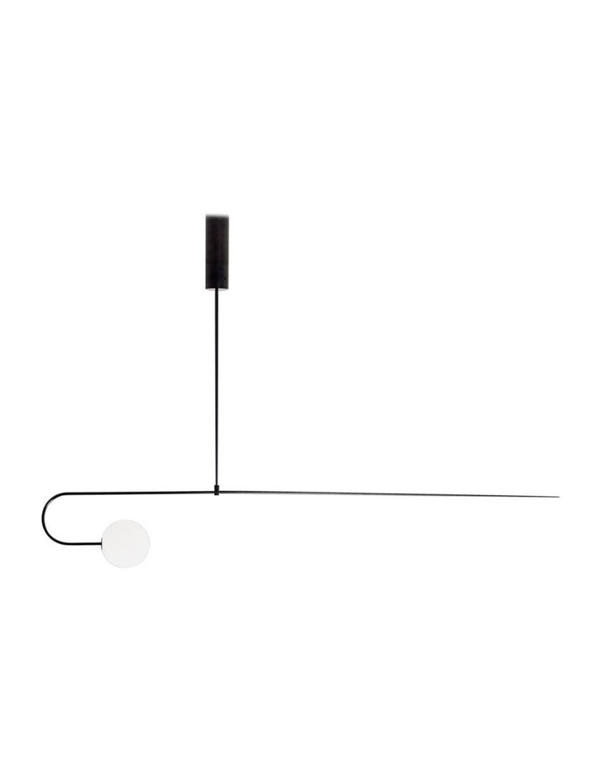 Mobile Chandelier 8 Michael Anastassiades black color front view