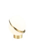 Crescent LED table lamp Lee Broom white color front view