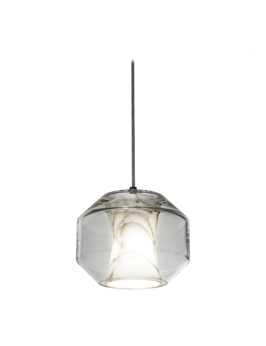 Chamber pendant lamp Lee Broom white color S front view Chamber pendant lamp Lee Broom white color S front view