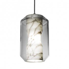 Chamber pendant lamp Lee Broom white color L front view