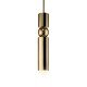 Fulcrum pendant lamp Lee Broom gold color front view