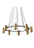 RH CHAMPEAUX ROUND CHANDELIER Restoration Hardware brass color 1