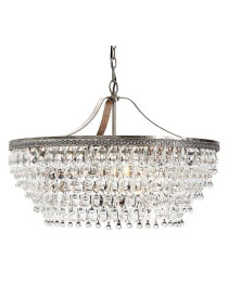 Pottery Barn Clarissa Crystal Drop Round Chandelier