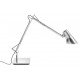 Kelvin Adjustable Base table lamp Flos silver color front view