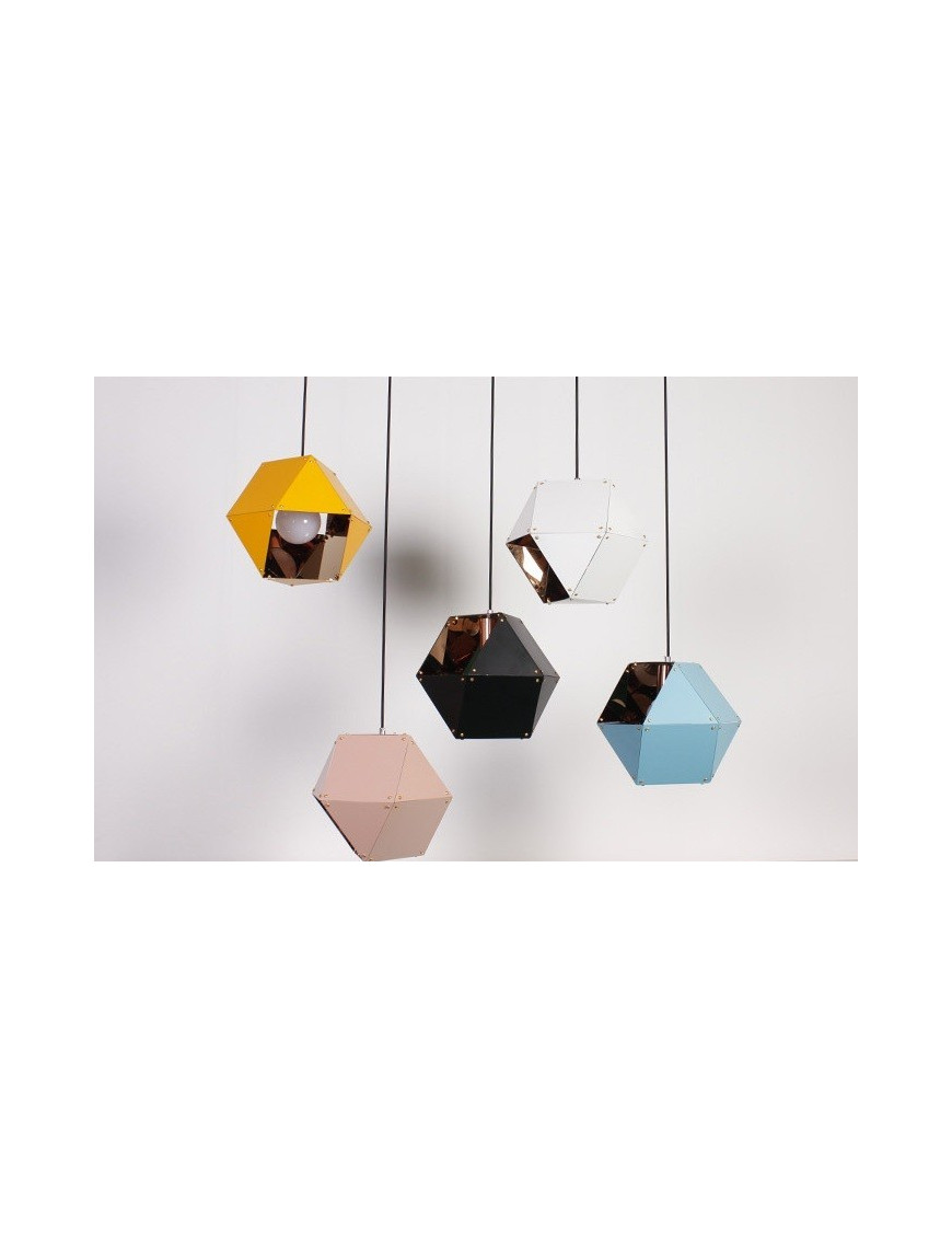 Welles Single pendant lamp GABRIEL SCOTT black color / white color / pink color / blue color / yellow color S side view