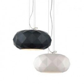Deluxe pendant lamp Murano Due black color / white color Diam 40cm