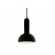 Torch light pendant lamp Established and sons black color Small cone front view