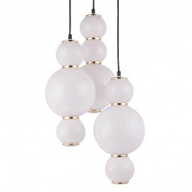 Pearls LED PENDANT LAMP Formagenda white color A front view