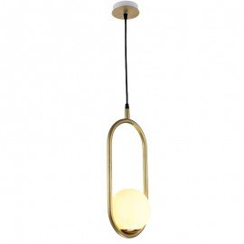 C BALL PENDANT LAMP B.lux gold color front view