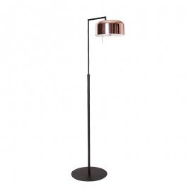 Lalu Plus floor LAMP Seed Design black+copper color front view