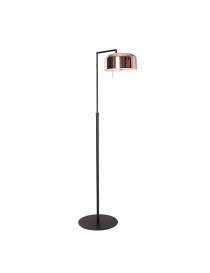 Lalu Plus floor LAMP Seed Design black+copper color front view