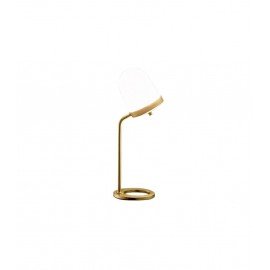 Lula Table Lamp Small High Penta brass color side view