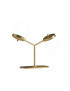 Lula Table Lamp double Penta brass color front view