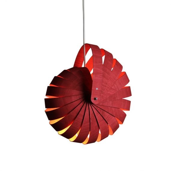 Nautilus Pendant Lamp Design Tree red color front view
