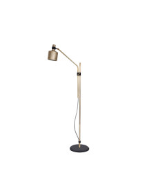 Riddle floor lamp single Bert Frank black color front view