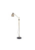 Riddle floor lamp single Bert Frank black color front view