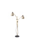 Riddle floor lamp double Bert Frank black color front view